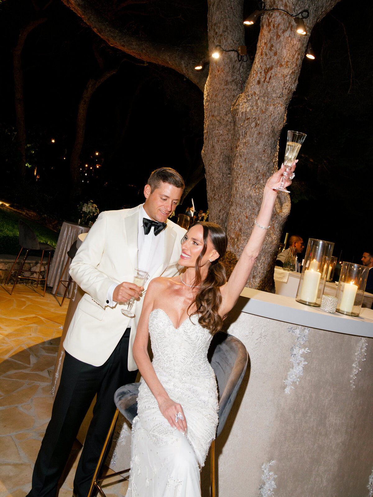 Married Couple partying at Le Grand Hôtel du Cap Ferrat, A Four Seasons Hotel, French Riviera