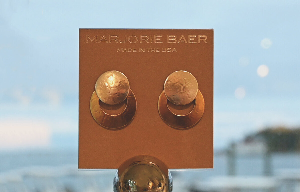 Marjorie Baer earrings in gold and silver at joye