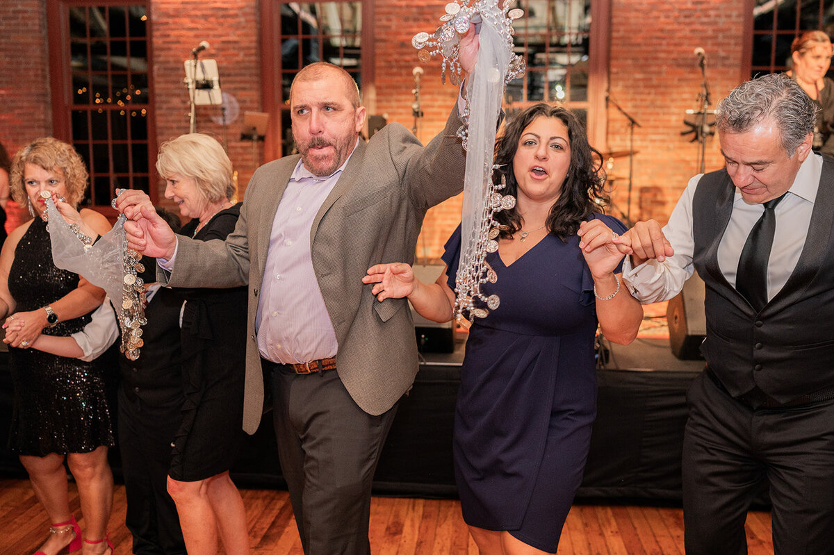 assyrian dancing during lively city winery reception