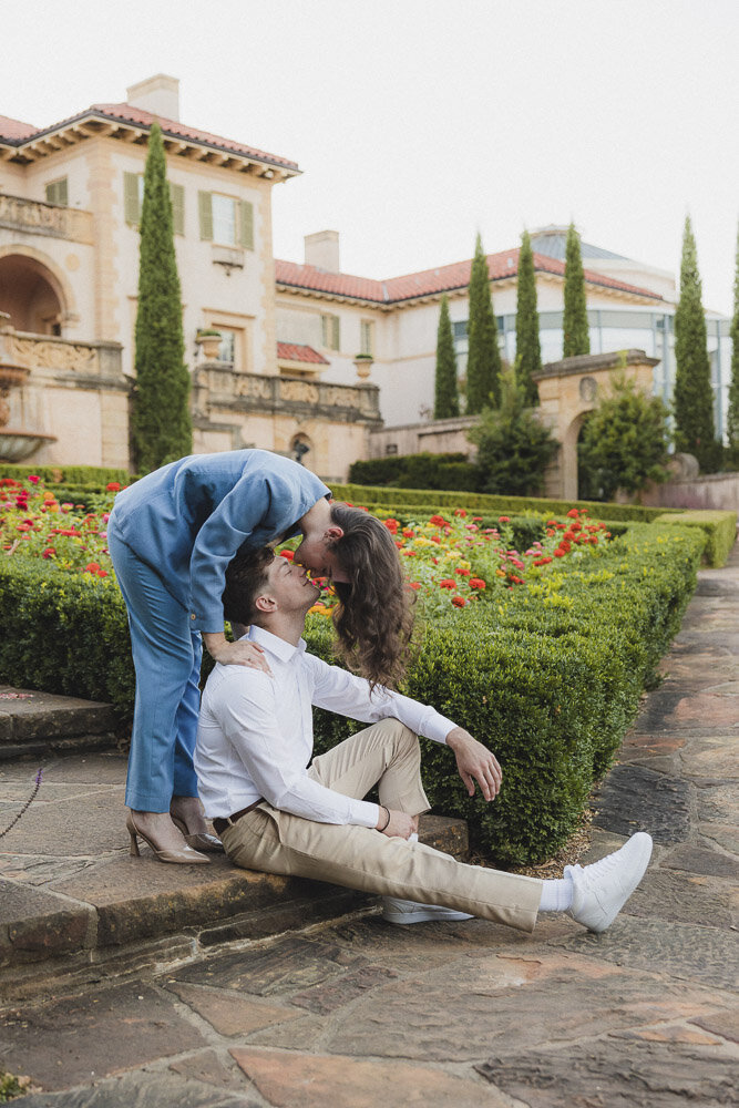 Lily & Skyler - Philbrook Museum of Art Engagement Session-66