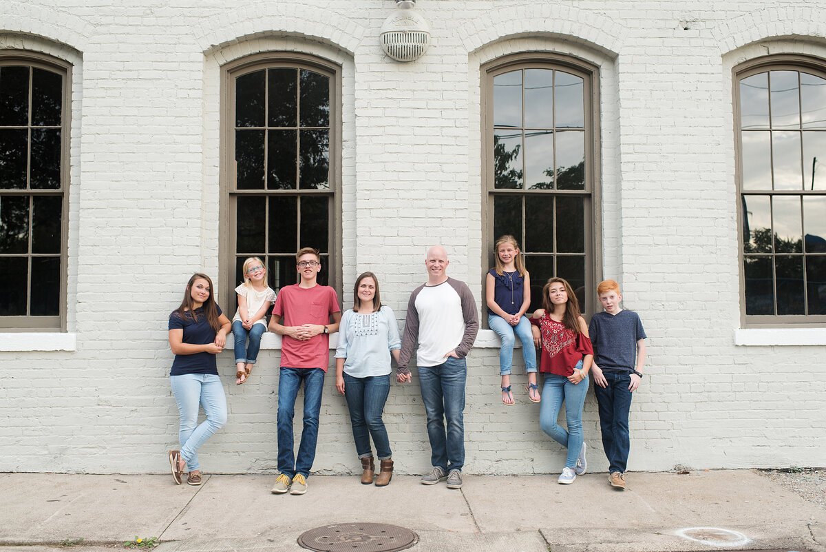 family standing together