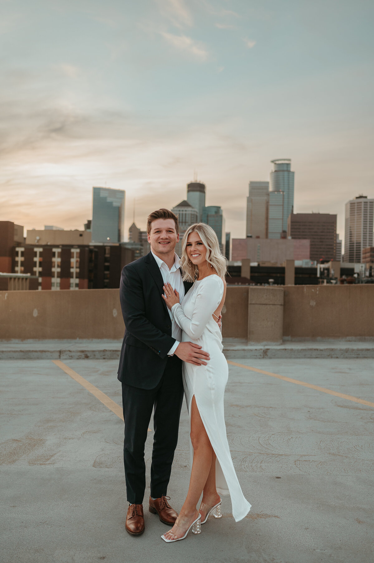 Kristin + Evan Rooftop Engagement-22