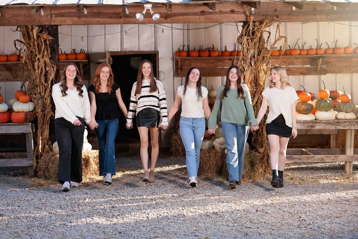 Pumpkin Patch fun near Raleigh NC - teen portraits