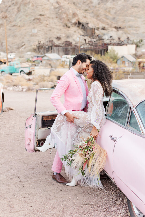 Nelson Ghost Town Elopement Las Vegas off the strip location