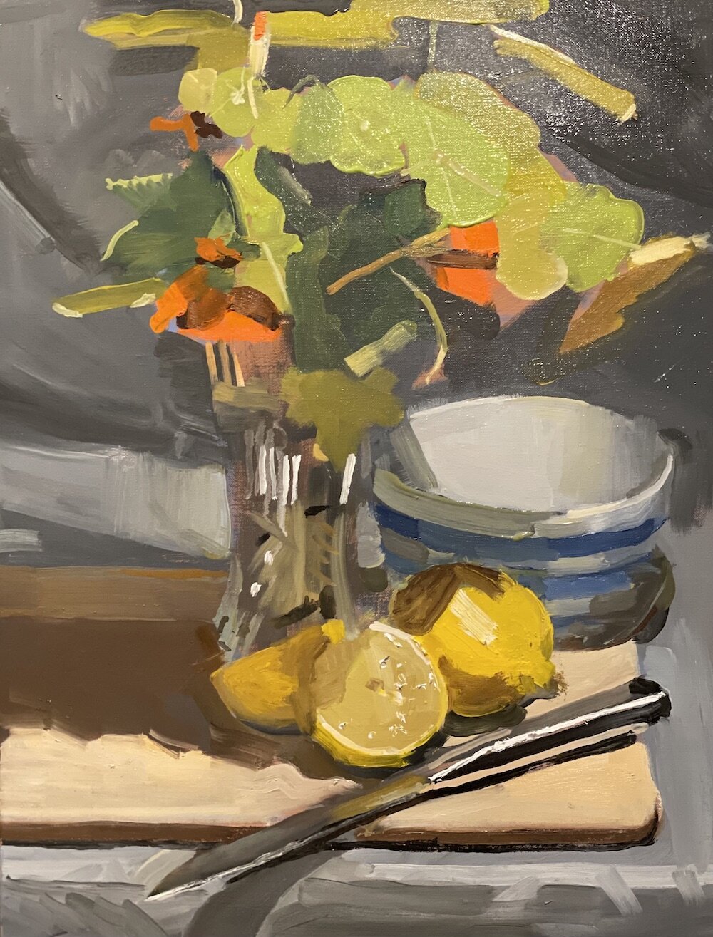 fruit-and-vegetables-nasturtiums and lemons