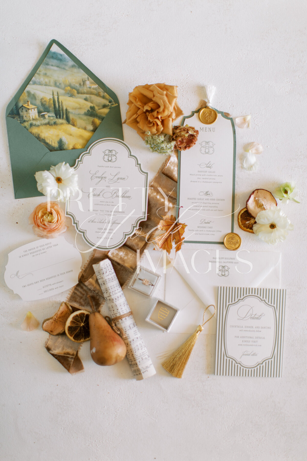 Pretty Stock Images - Fall Wedding Flat Lay-018