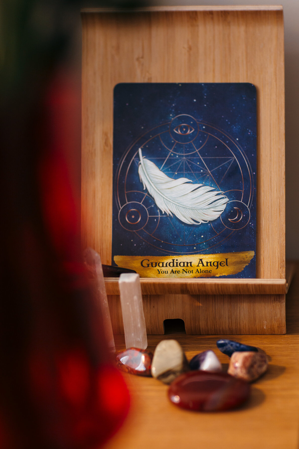 Guardian angel Oracle card photo