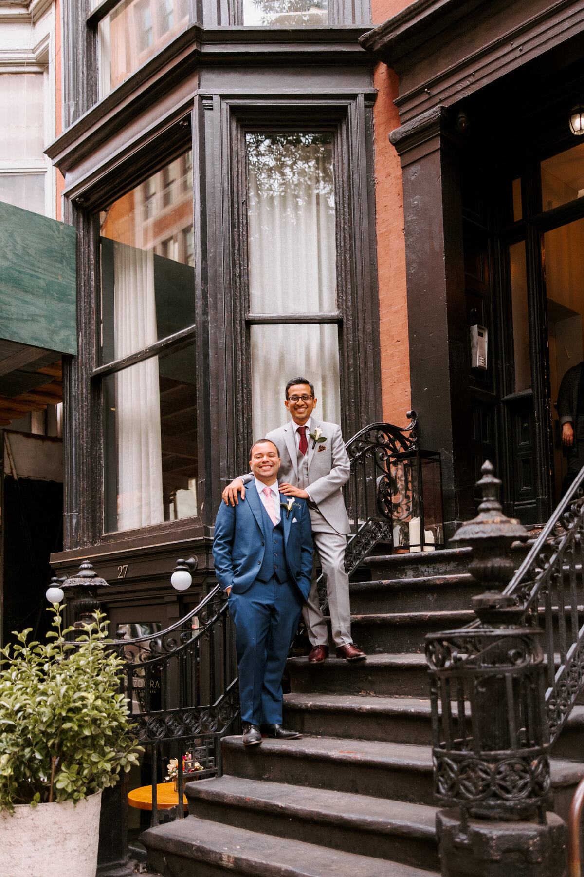 Mehul & Stefan - Rezdora NYC Untermyer Gardens - Intimate Wedding Previews 087