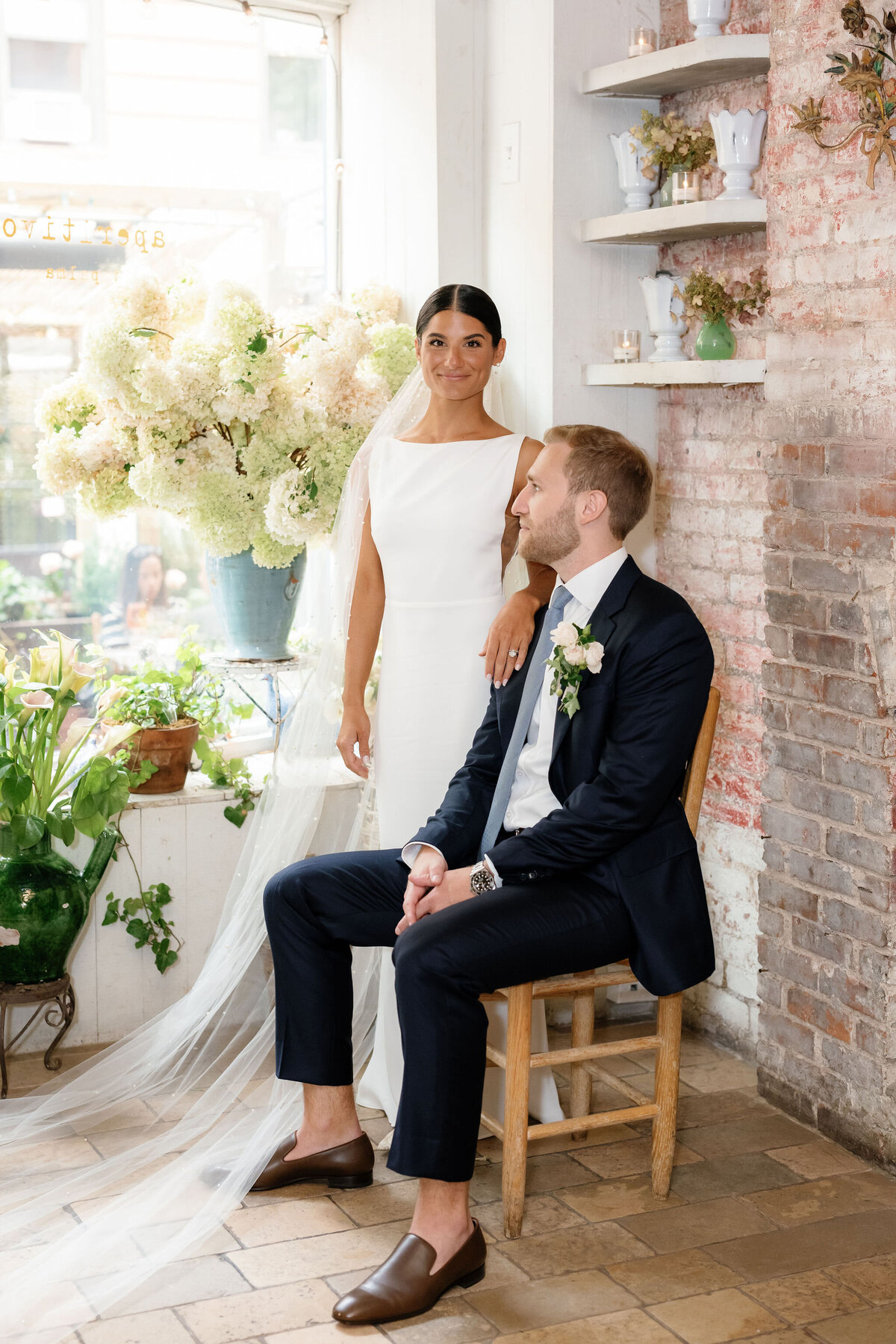 Bride & Groom Portrait by Lisa Blanche Photography