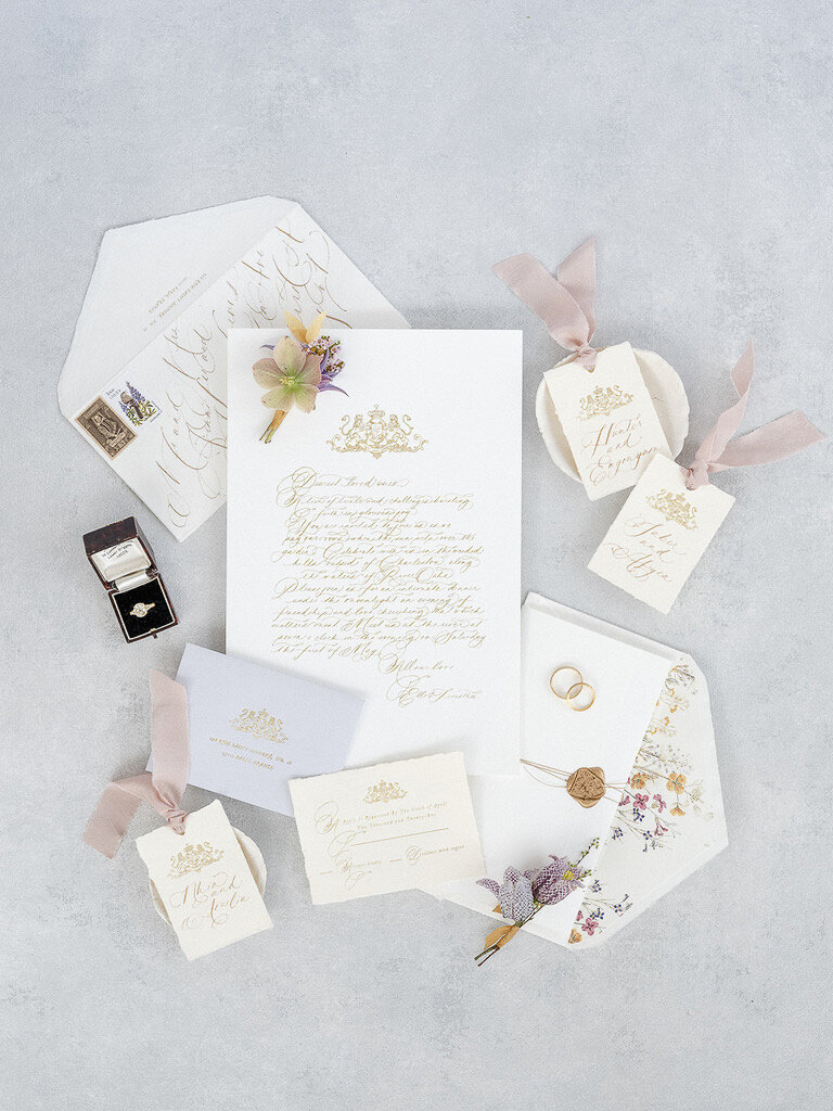 destination-wedding-florist-handmade-invitations