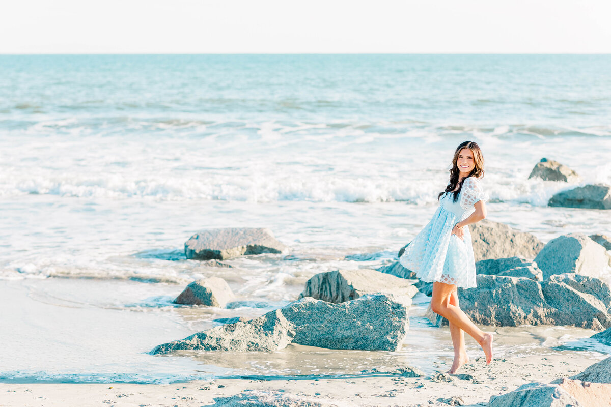 Senior Beach Session with Kelsie Zeagler in Eastern North Carolina