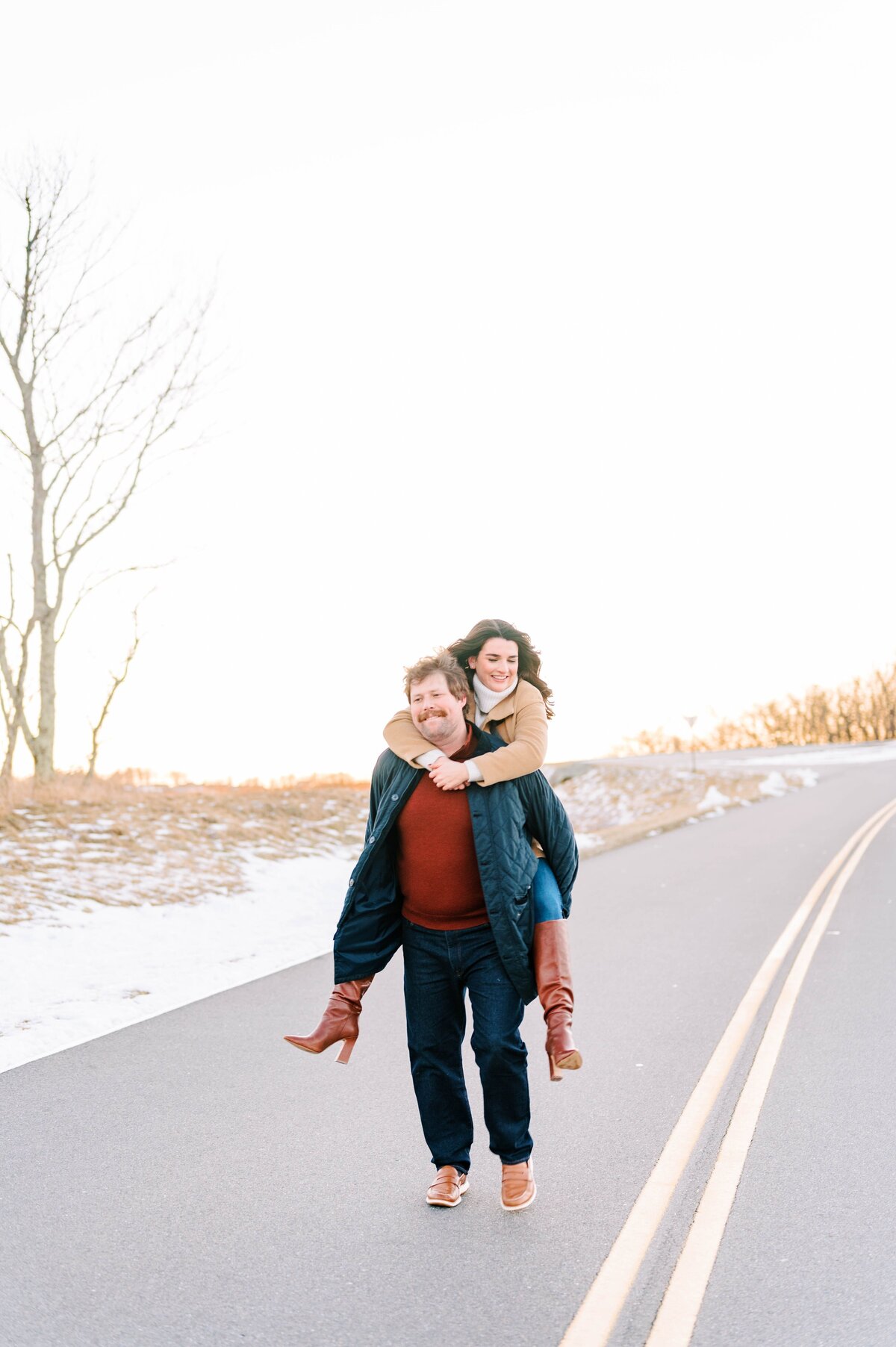 Jamie & Will Blowing Rock NC Winter Engagement Session_0785