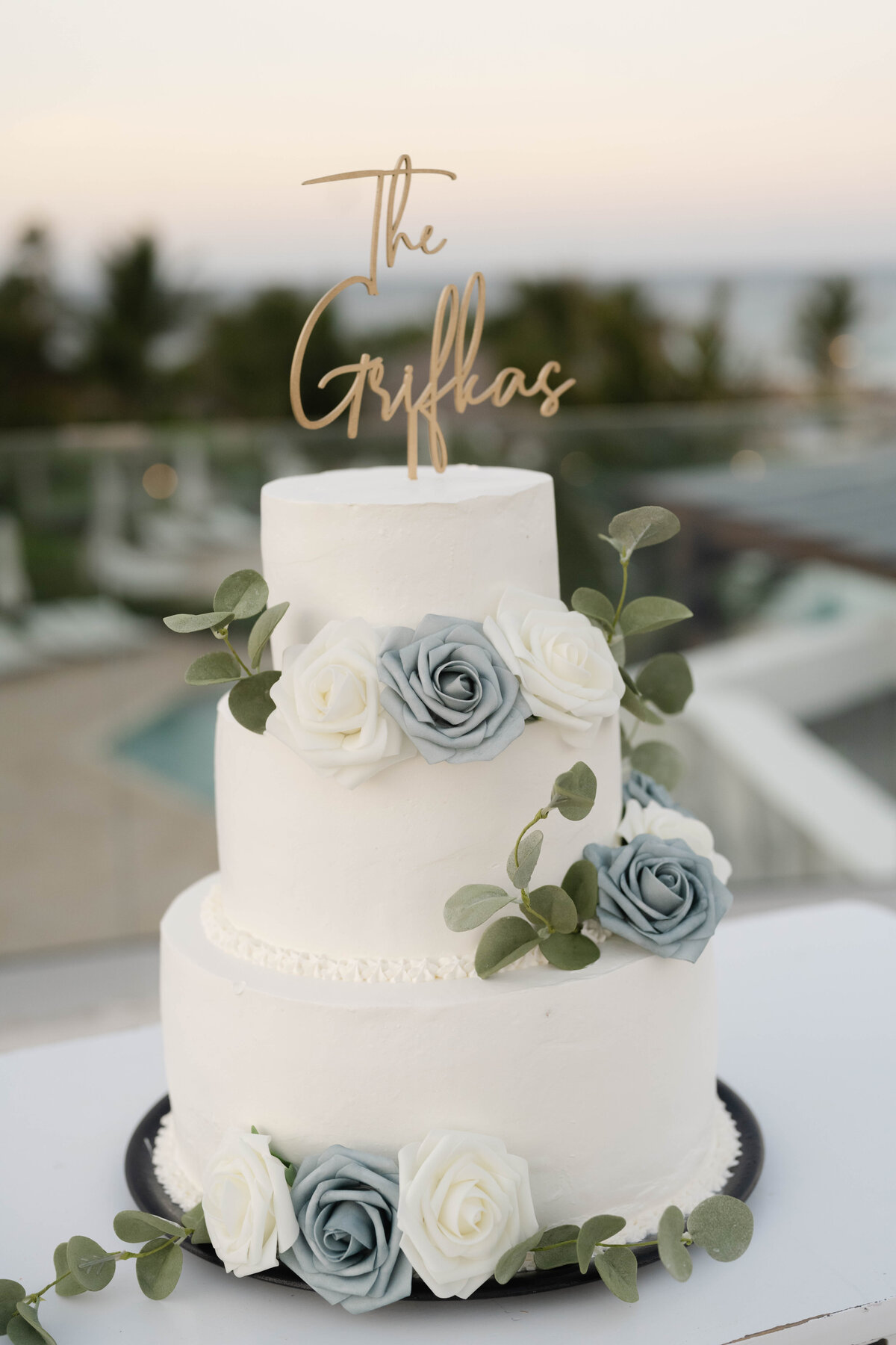 a wedding cake in Punta Cana