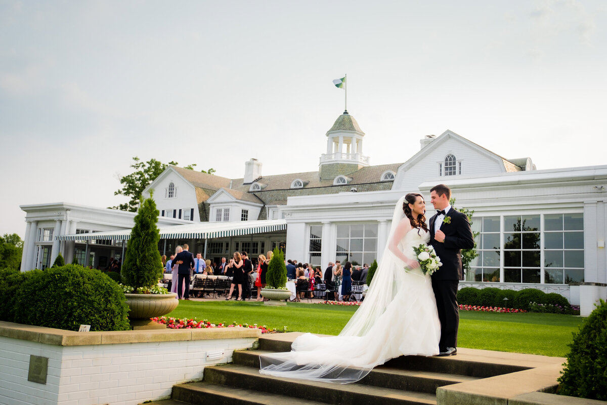 the full building wedding picture at Allegheny Country Club in Sewickley