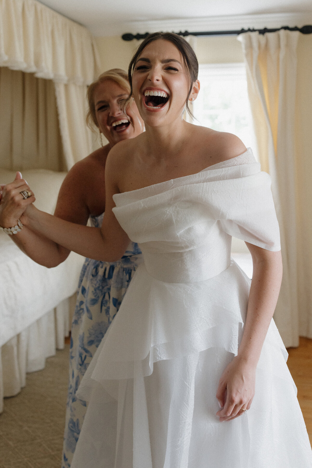 Elegant bridal portrait demonstrating the intersection of fashion photography and wedding documentation. This editorial wedding image by Lauren Alatriste showcases sophisticated composition and lighting at Lion Rock Farm, creating luxury destination wedding photography that feels both magazine-worthy and genuinely emotional.