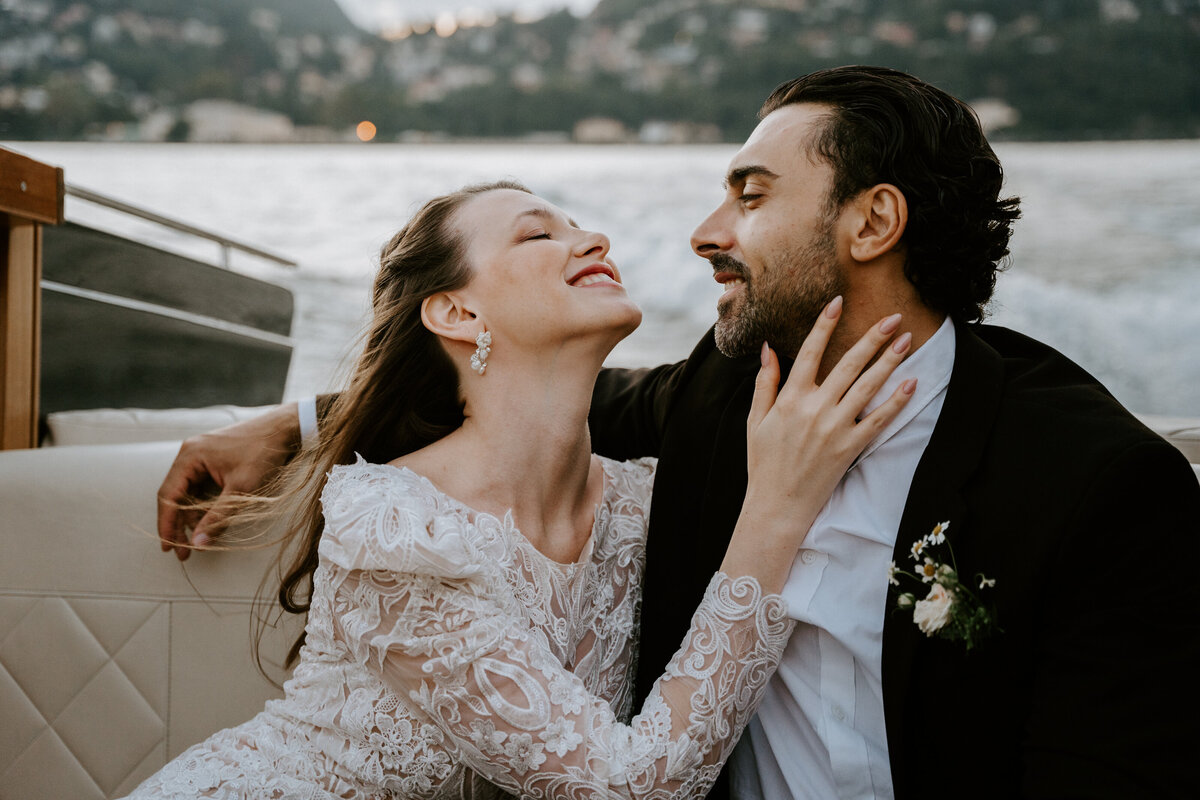 Lake como elopement