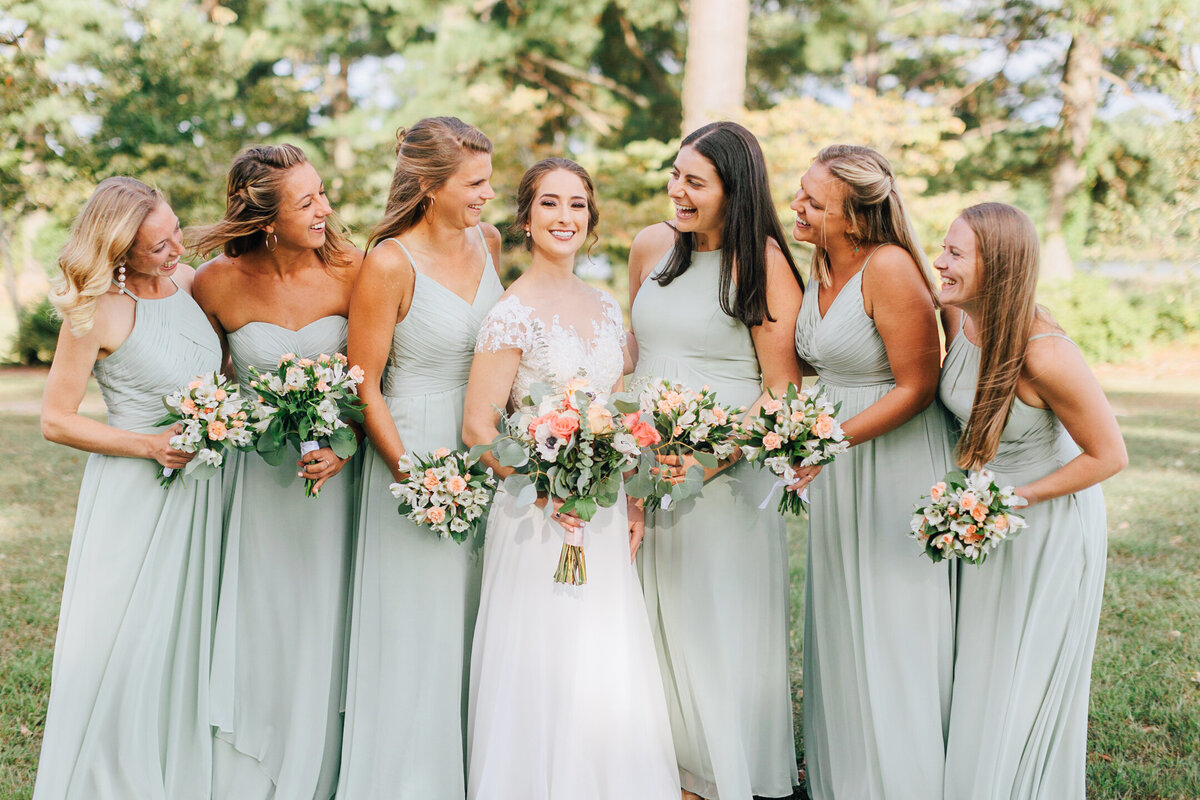 Virginia Wedding Photographer Bridesmaids Group Photo