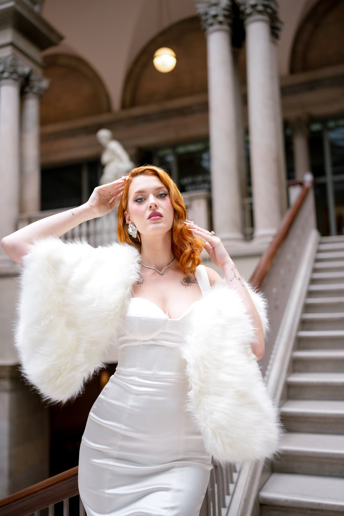 Berlez-Aspen-Avenue-Chicago-Wedding-Photographer-Glam-Atelier-Clair-De-Lune-Vintage-Bob-Mackie-Sheer-Beaded-Gown-Luxury-Engagement-Art-Institute-of-Chicago-South-Garden-79