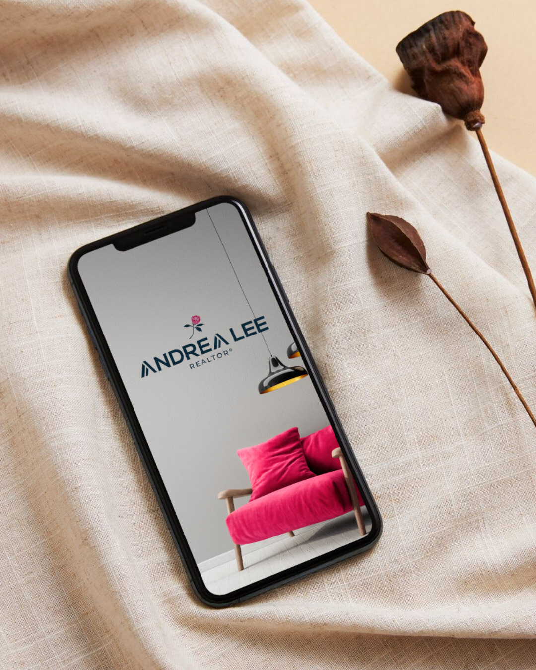 brand-identity-design-andrea-lee-realtor-phone-mockup-baer-brand-studio