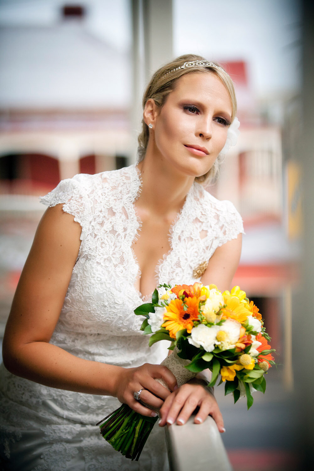 bridal portrait at Denison Boutique Hotel Rockhampton, QLD