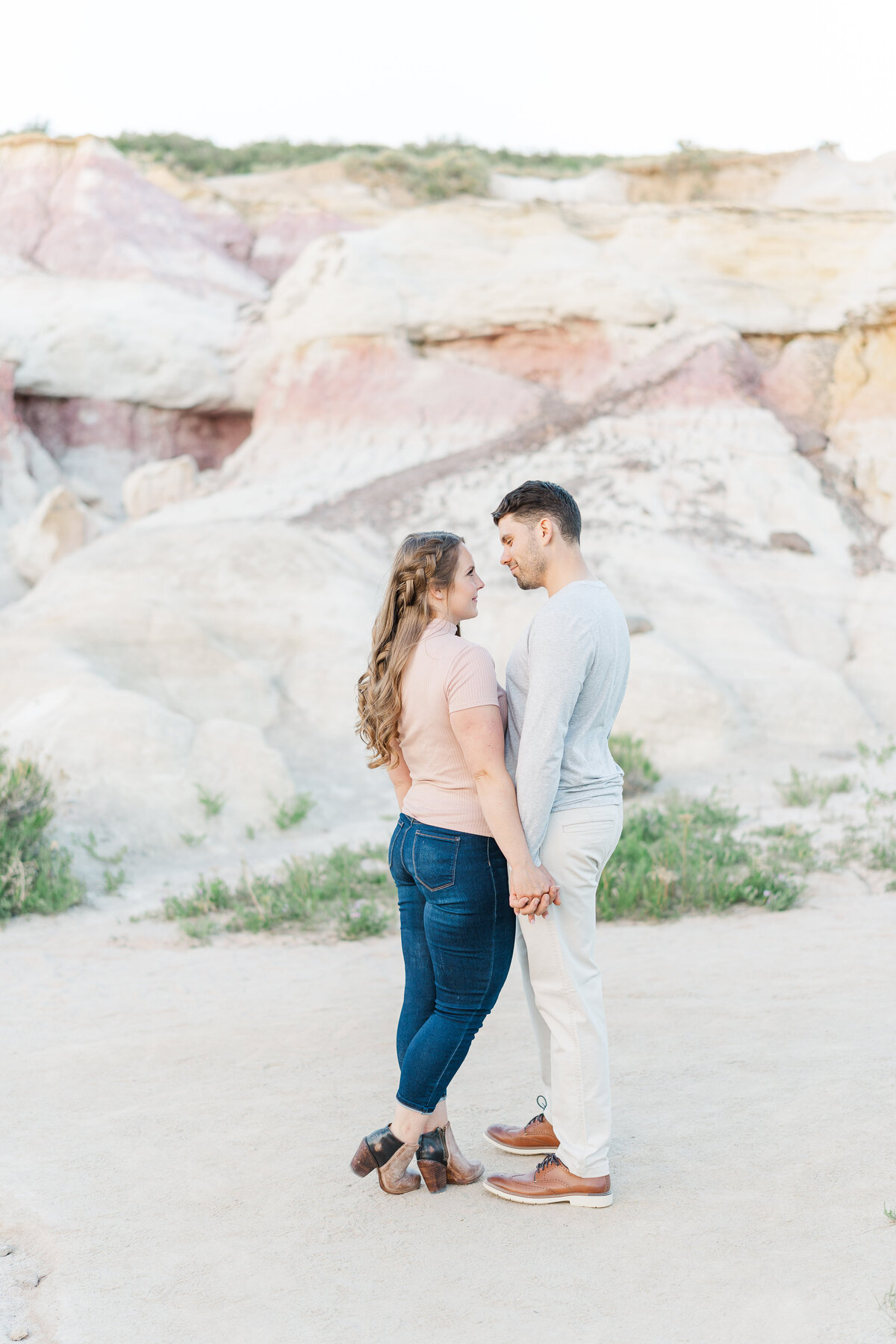 Paint Mines Interpretive Park El Paso Colorado Engagement Session Light and Airy Romantic Pictures Elena Spraguer Photography 0090