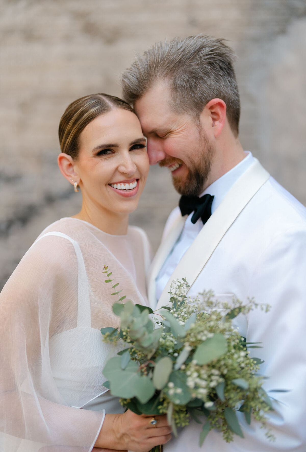 Clean and modern Arizona wedding photography at a downtown location.