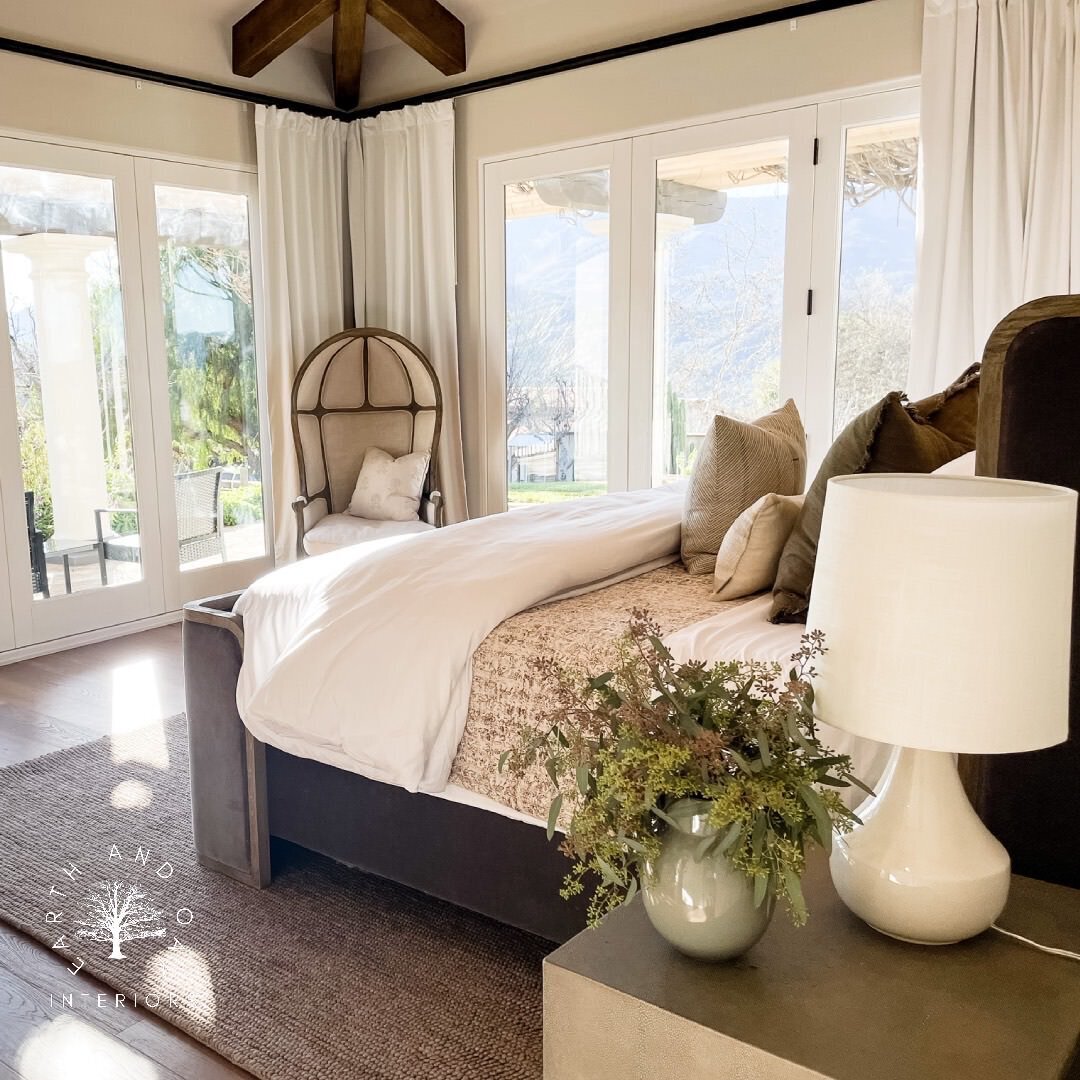 bed in bedroom