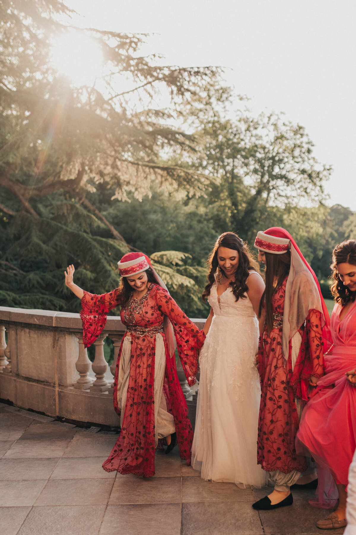 Performance of Typical Lebanese Folk Dance During a Destination Wedding