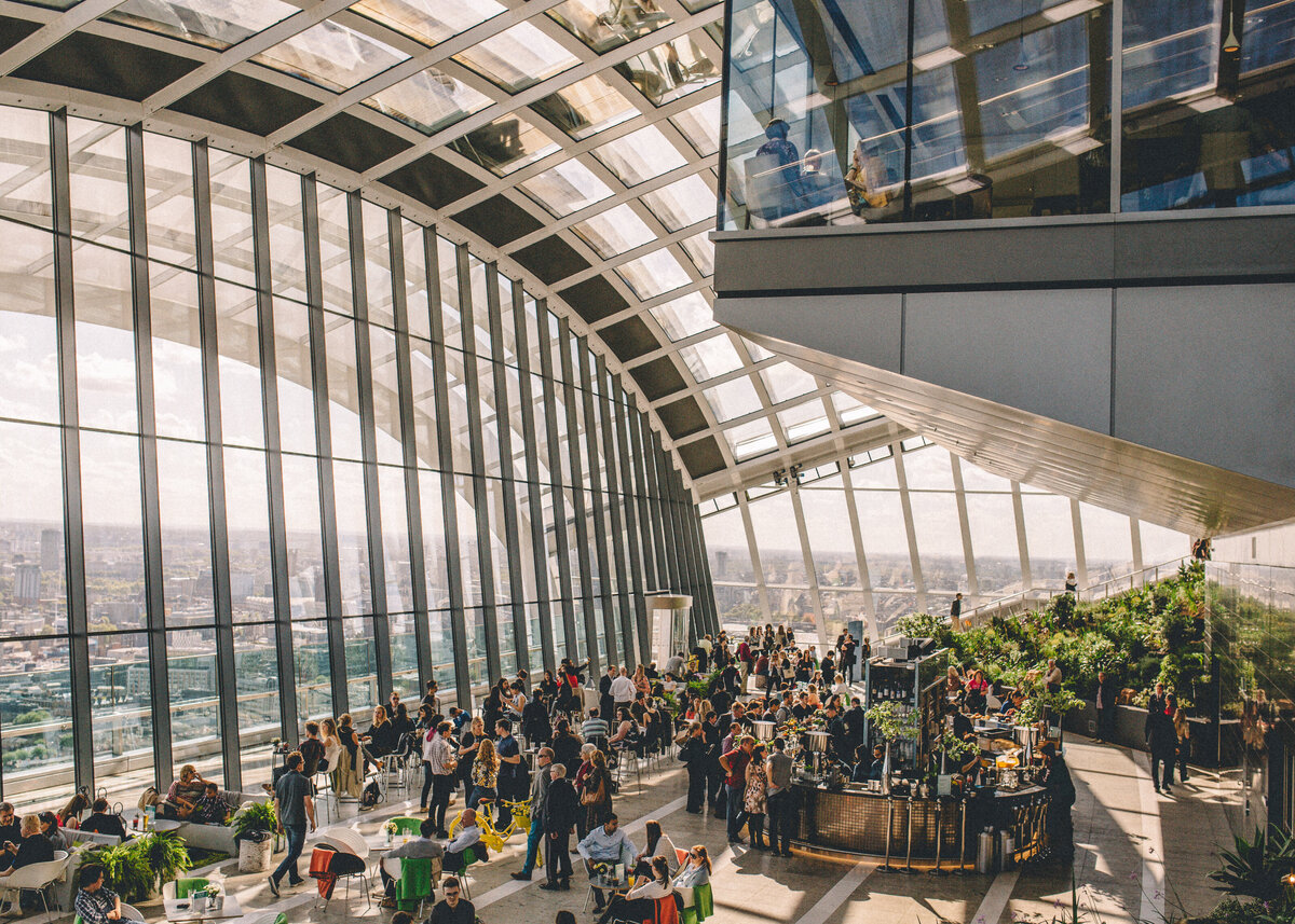 Business event at The Sky Garden in London