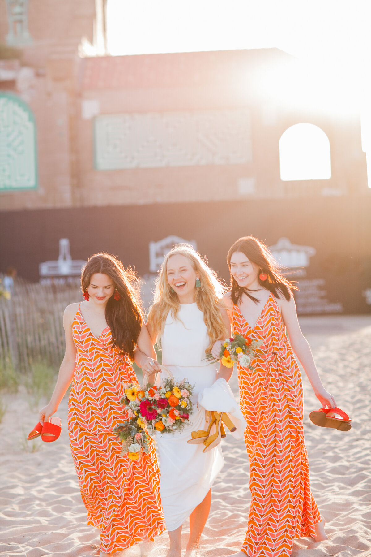 Beach-wedding-bride-and-bridesmaids-bright-bold-warm-Boston-Prose-Florals