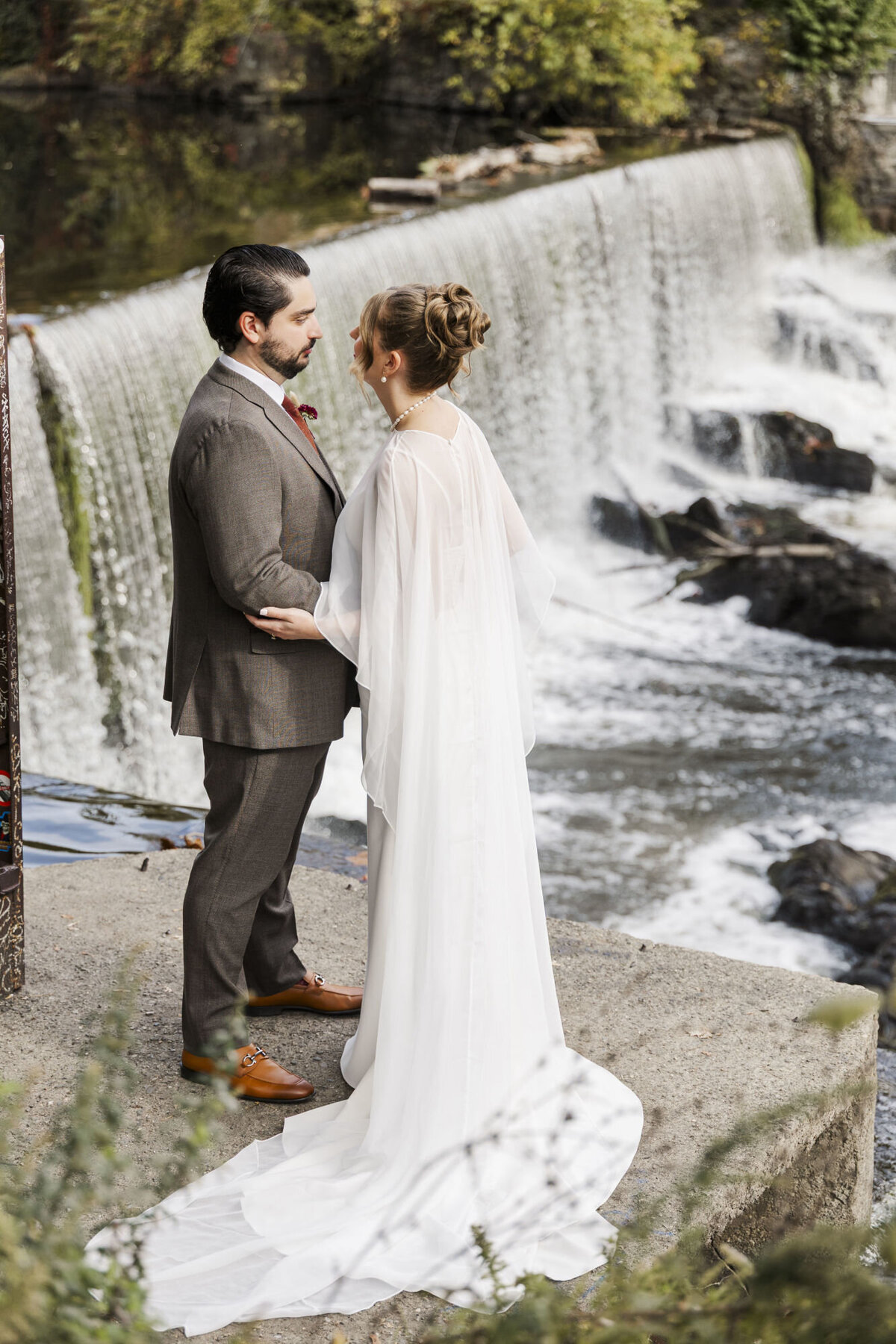 Hudson Valley wedding photography capturing authentic love stories in a candid style at The Roundhouse in Beacon, NY