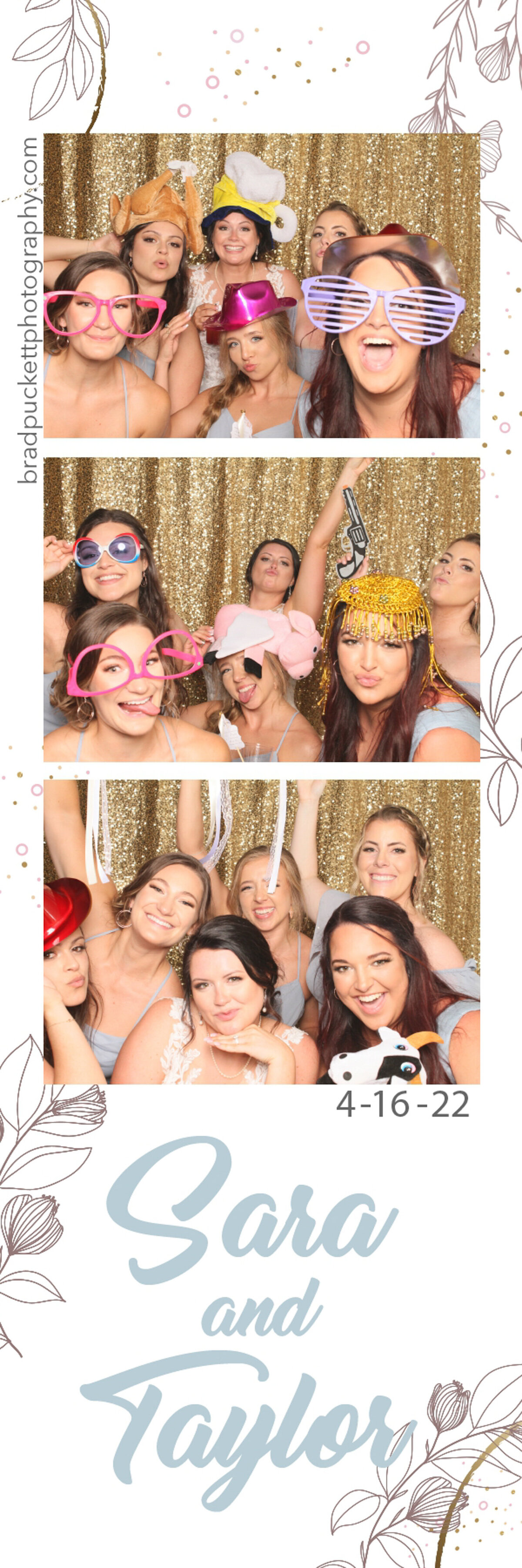 Photo booth rental at Belforest Point, Alabama for Sara & Taylor's wedding reception.