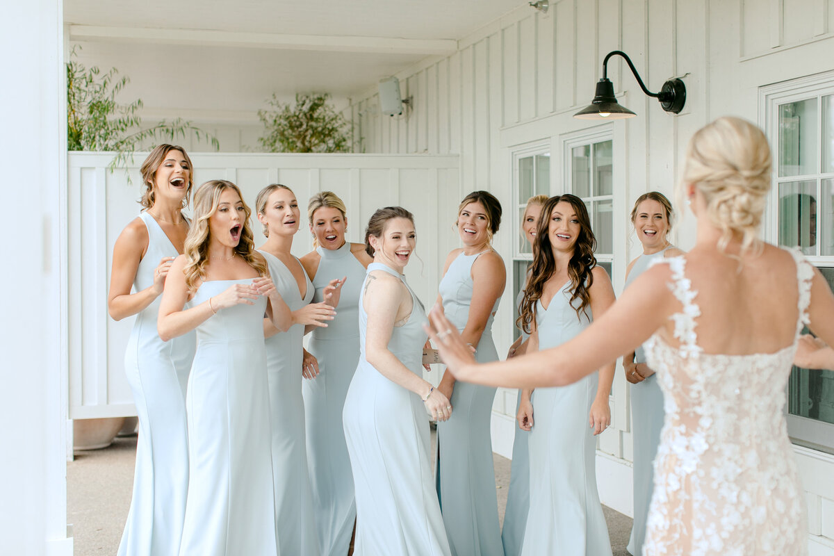Lake House Canandaigua Wedding_Bridesmaids Wedding Dress Reveal_Verve Event Co.