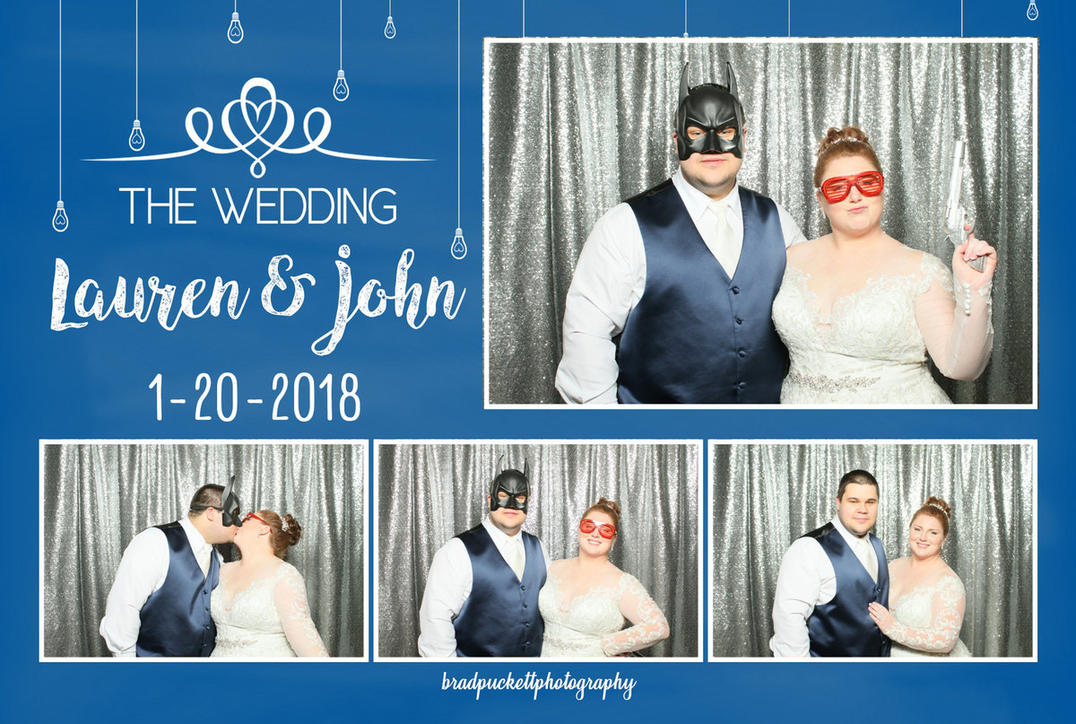 Photo booth rental for Laura Cranford's wedding reception at The Battle House in Mobile, Alabama.