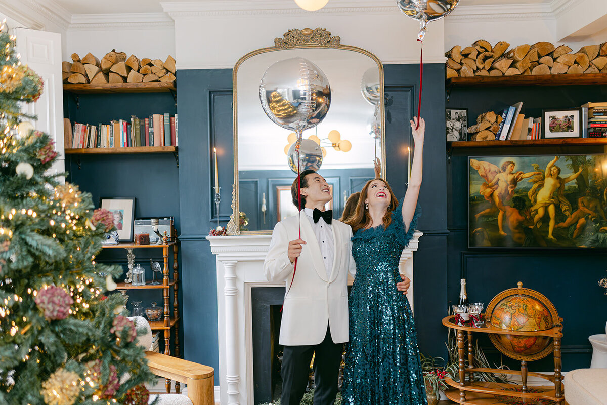 426 - Christmas Elopement Photo Shoot - Tall House On The Square -  Maila Enea Events  - Joana Senkute Photography - London
