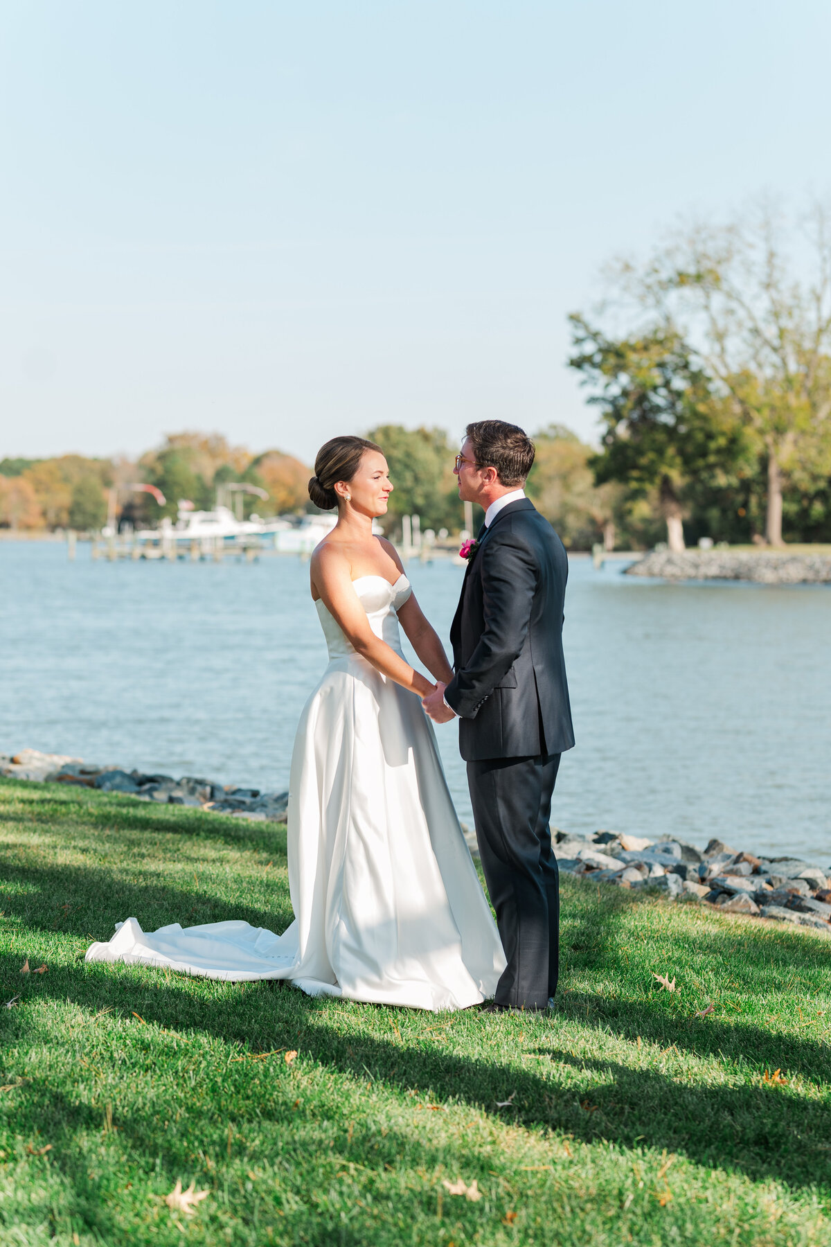 Maddie + Mike at The Oaks Waterfront Easton Maryland Wedding-35