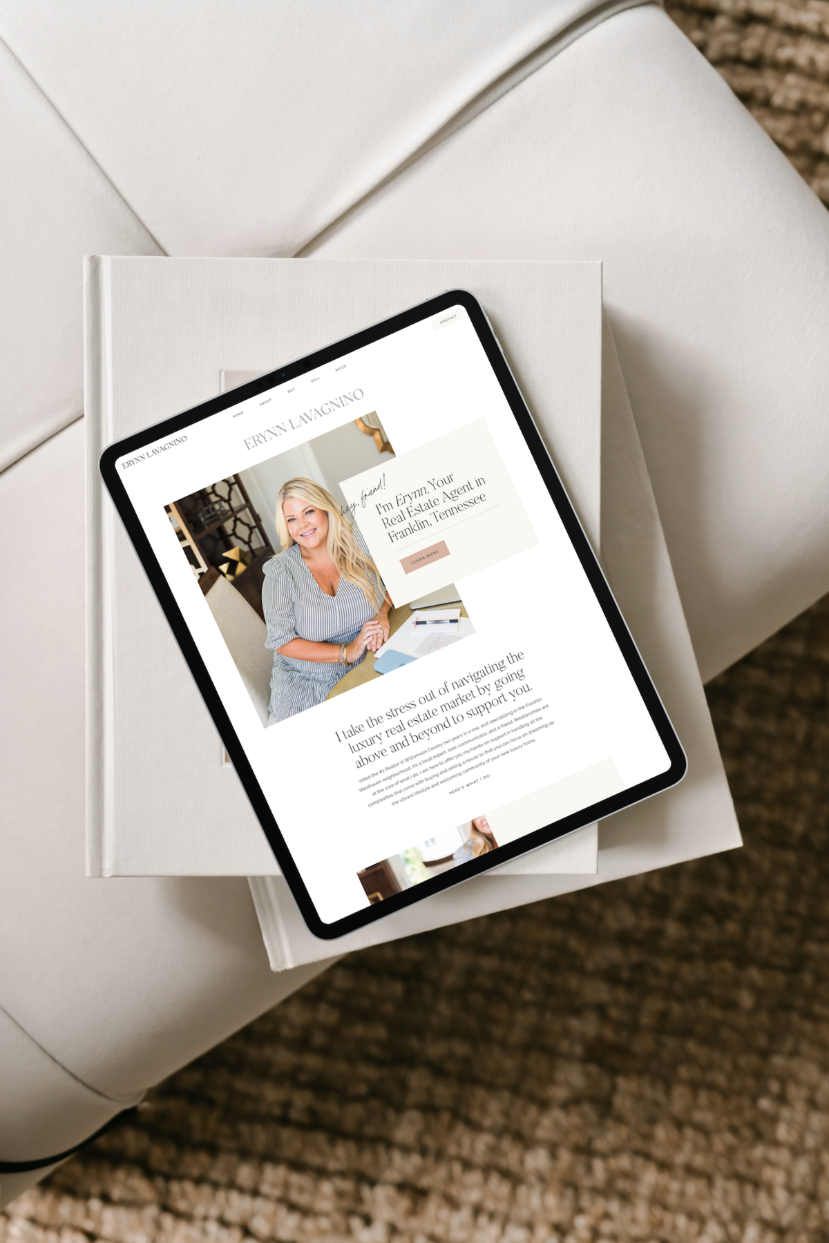 Showit web design for real estate agent