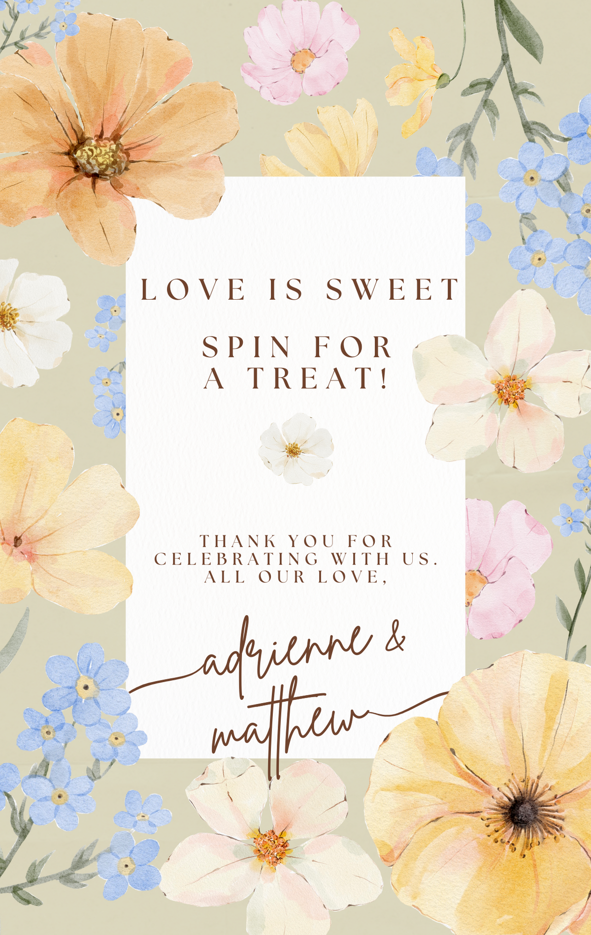 Floral Spin for a Treat front poster