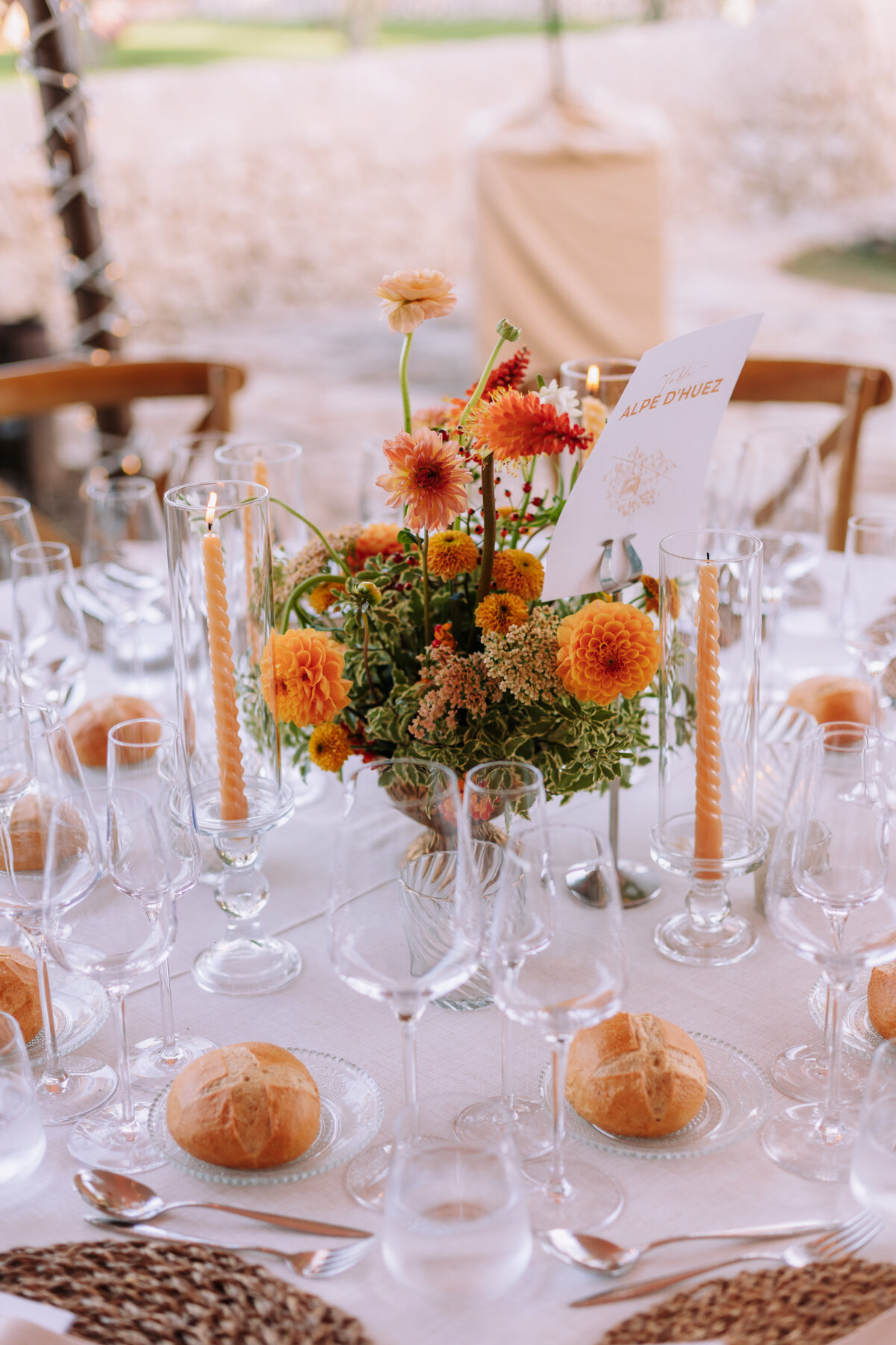 table seating flower
