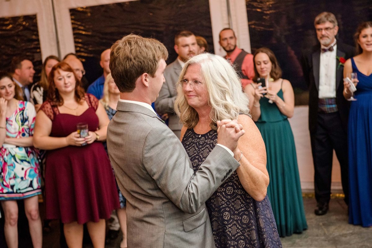 Groom and mother dancing at Head of the Bay Club