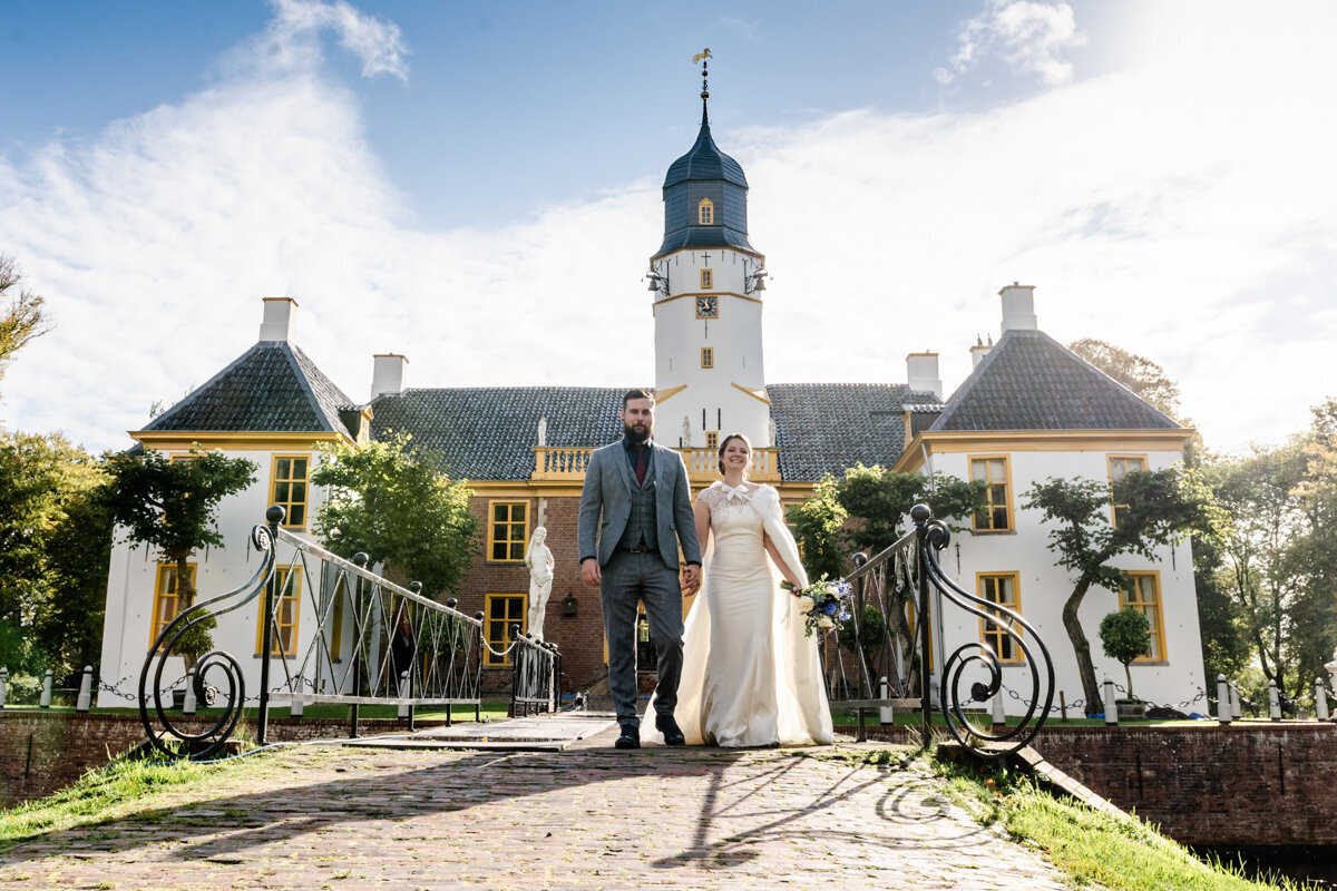Trouwen Landgoed Fraeylemaborg, bruidsfotograaf Groningen, trouwen in Groningen (30)