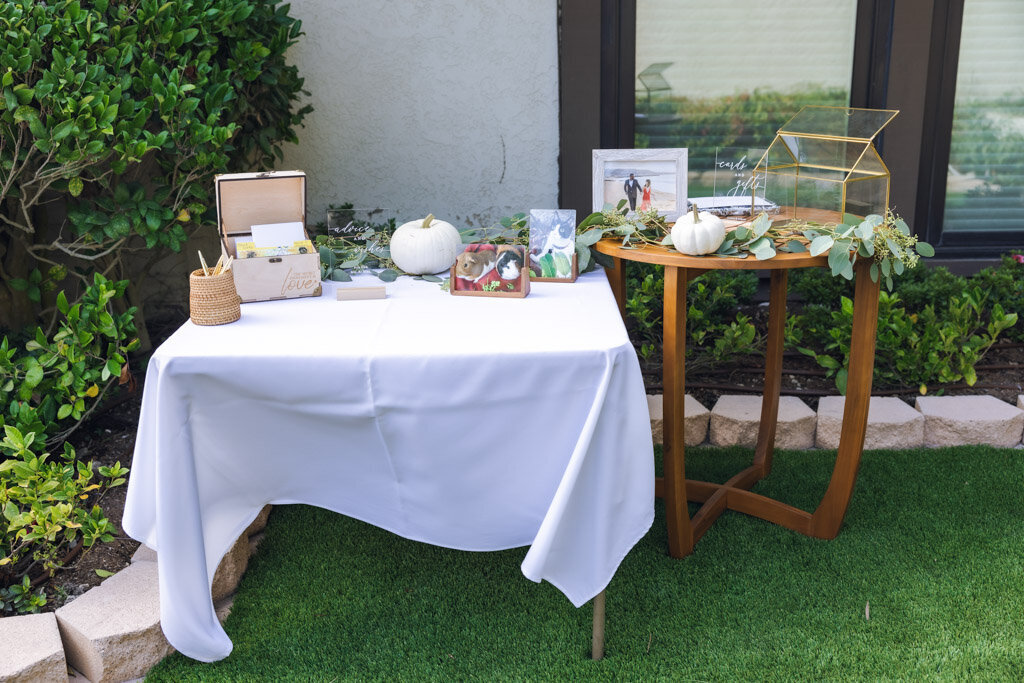 Fall Wedding Welcome Table