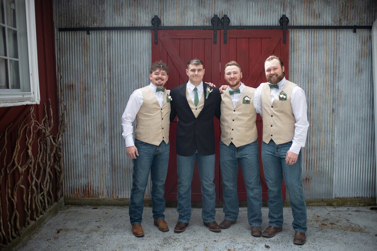 Candid laugh of bride during wedding