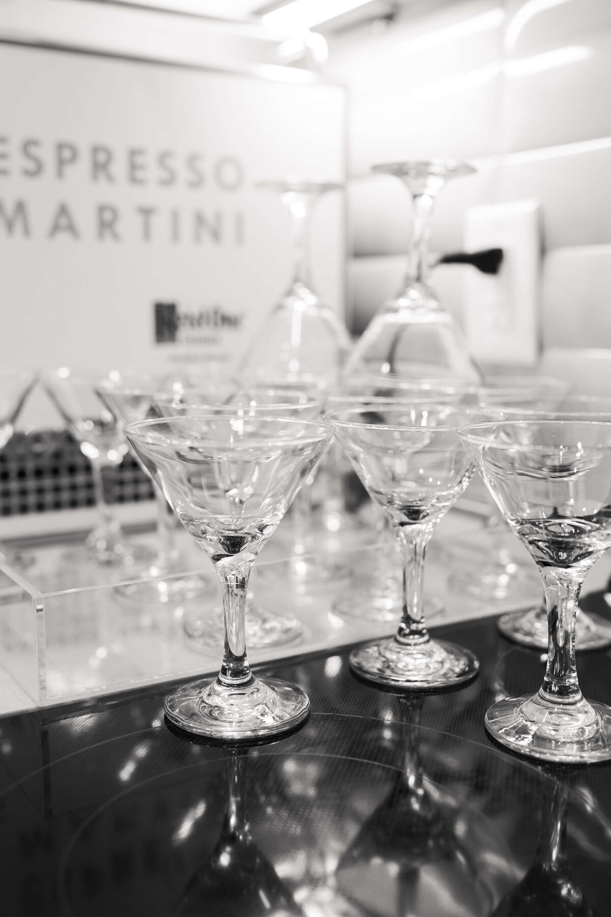 LADIES OF LIBATION LUXURY EVENTS - SWISH & CLICK -ESPRESSO MARTINI B&W