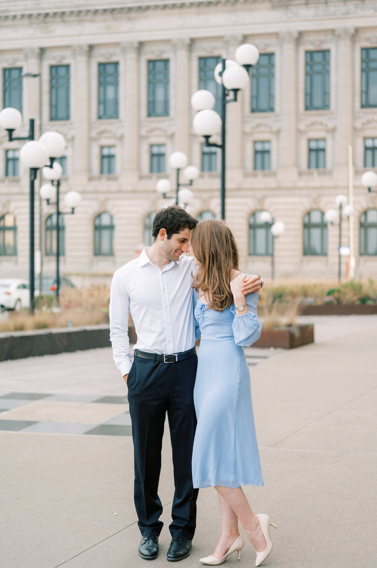 Old Courthouse Engagement Session in Downtown Cleveland-16