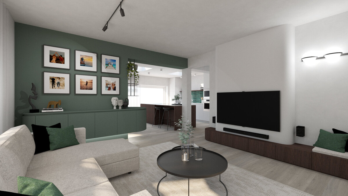 interieurontwerp-modern-groen-homey-huiselijk-gezellig-licht-LEEFRUIMTE 3