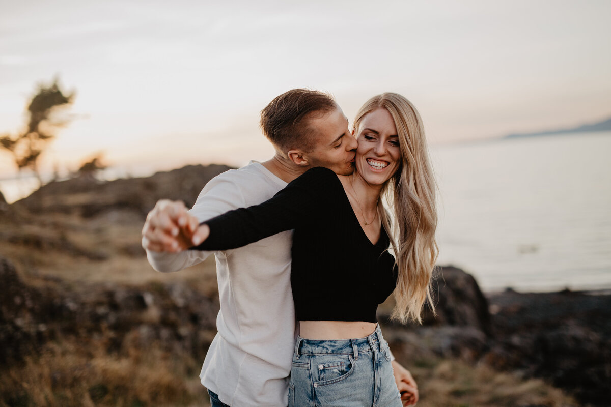 Neck Point Golden Hour Engagement Session_205