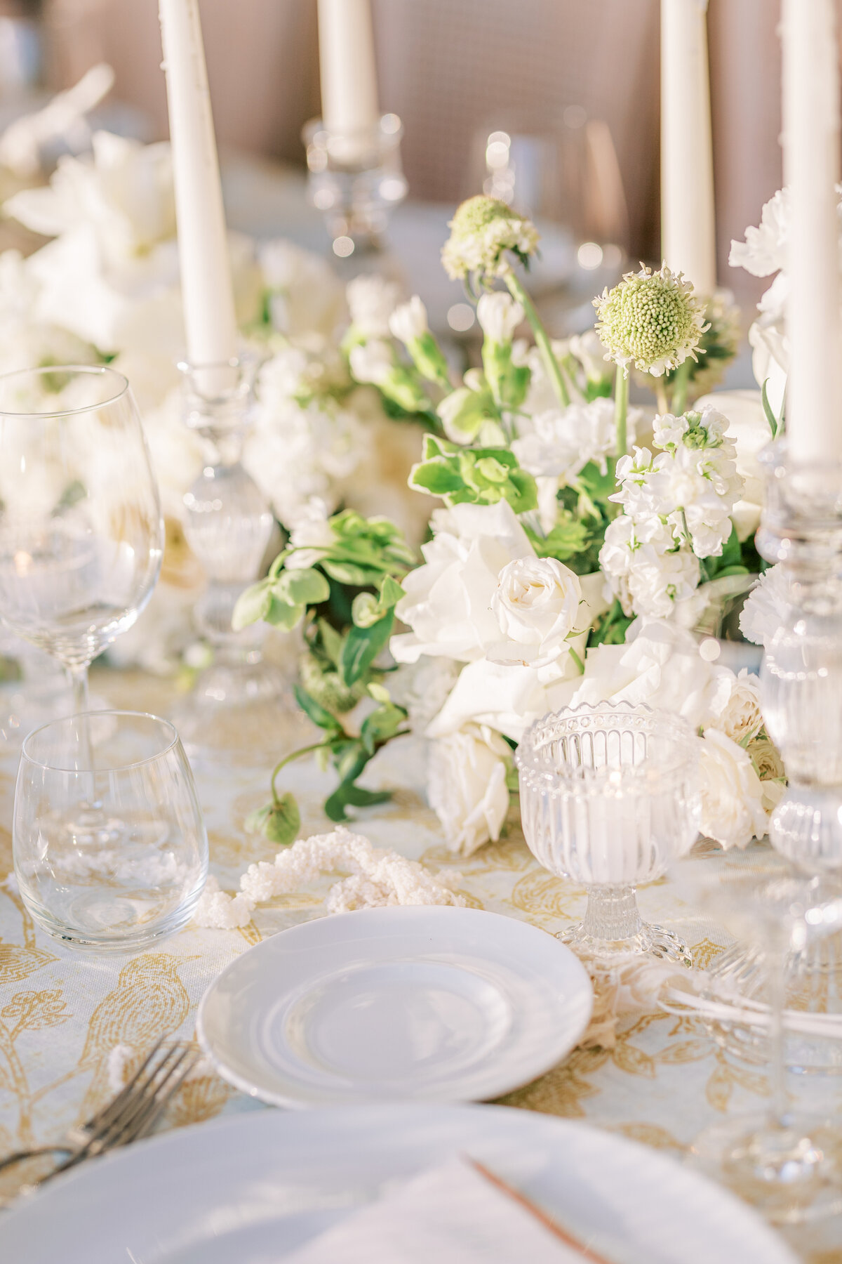 table details for welcome party italian wedding 