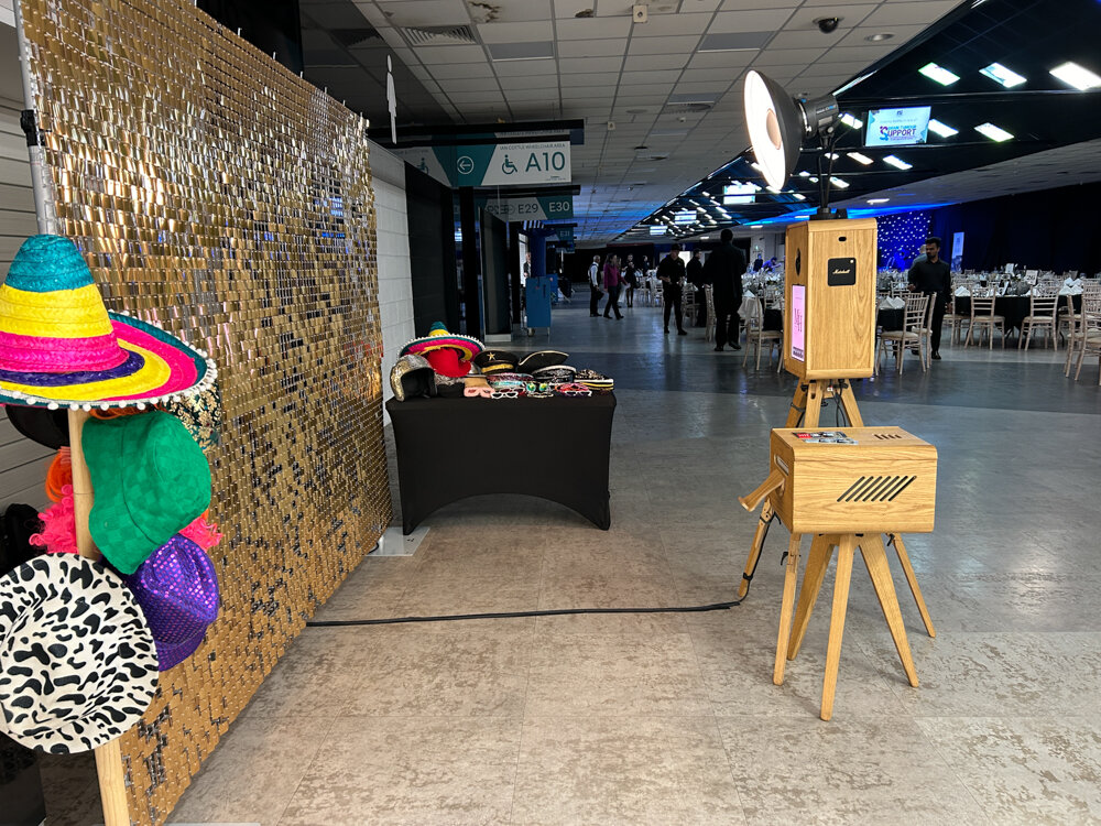Bristol Institute event entertainment and marketing tool with open style photo booth hire for email collection and branding opportunities