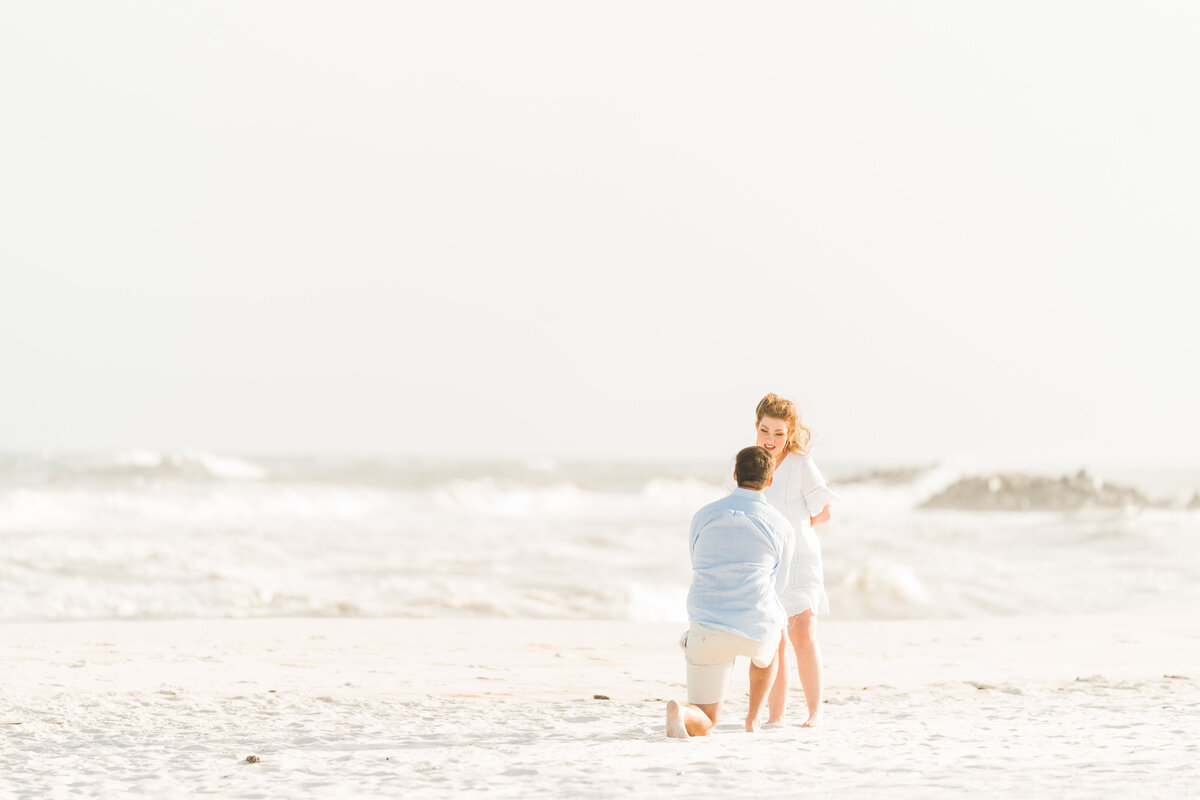 Proposal on a beach in Alabama